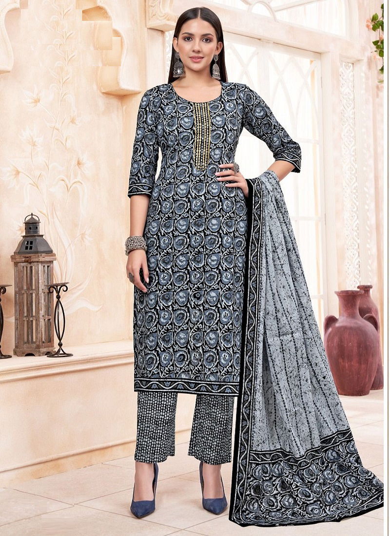 Balaji Battik Art Work 3 Daily Wear Readymade Suits
